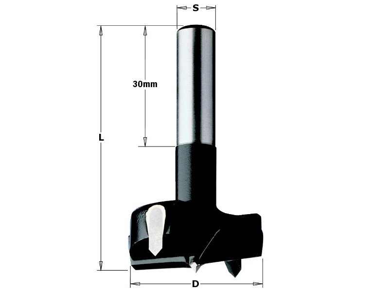 Сверло чашечное HW 25x60 Z=2+2 S=8 RH CMT 392.250.11