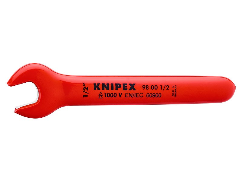 Ключ гаечный рожковый VDE, 1/2", длина 140 мм, диэлектрический Knipex KN-98001_2