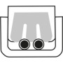 Пресс-клещи для одиночных штекеров Scotchlok™ с режущими кромками, Ø 0.4-1.1 мм, длина 155 мм Knipex KN-975001
