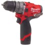 Аккумуляторная ударная дрель шуруповерт со сменным патроном Milwaukee M12 FPDX-202X