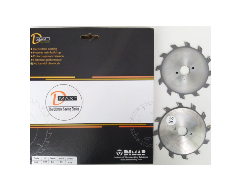 Пила подрезная регулировка Dimar 95610103 DLEADER D100x20x2,8-3,6 Z24 не снимая со станка