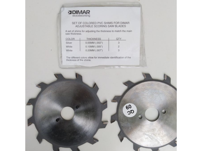 Пила подрезная регулировка Dimar 95610103 DLEADER D100x20x2,8-3,6 Z24 не снимая со станка
