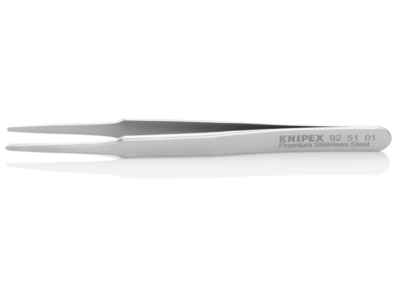 Пинцет прецизионный, нерж, 120 мм, гладкие прямые тупые губки Knipex KN-925101
