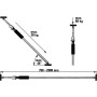 Распор телескопический, 60 кг, 1450 - 2500 мм, для панелей из гипсокартона/дерева/металла Bessey ST250