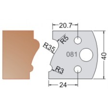 Нож Dimar МУЛЬТИСИСТЕМА HSS профиль карниз R35 40x20x4 3308140