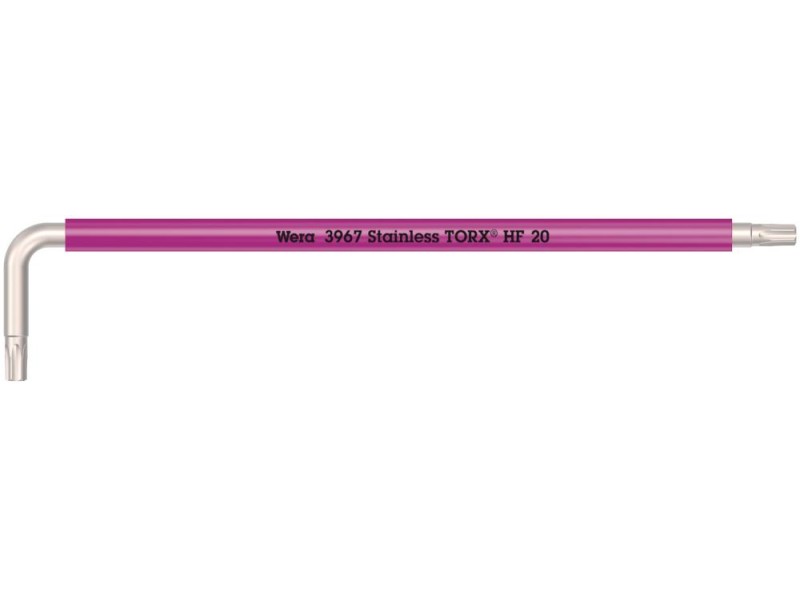 3967 SXL HF TORX Multicolour Г-образный ключ с фиксацией, удлиненный, нерж., TX 20 x 137 мм Wera WE-022684