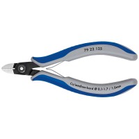 Бокорезы прецизионные, округлая головка, 125 мм, 2-комп ручки Knipex KN-7922125