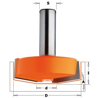 Фреза для филенки и псевдофиленки D=50,0 I=17,0 S=12,0 L=55,1 CMT 970.502.11