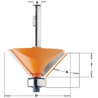 Фреза концевая фасочная D=19,0 I=11,5 S=1/4" CMT 836.130.11
