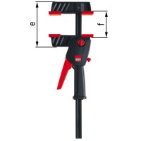 Струбцина для работы одной рукой  DuoKlamp 450/85, 1.2 кН Bessey DUO45-8