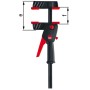 Струбцина для работы одной рукой  DuoKlamp 300/85, 1.2 кН Bessey DUO30-8