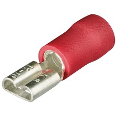Гильзы флажковые, изолированные, красные, 6.3 x 0.8 мм, 0.5-1.0 мм², 100 шт Knipex KN-9799020