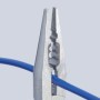 Плоскогубцы электрика для монтажа проводов, 160 мм, хром, 2-комп ручки, проушина для страховки Knipex KN-1305160T