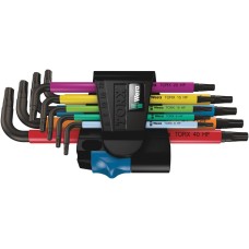 967/9 SL TORX Multicolour HF 1 Набор Г-образных ключей, с фиксацией, 9 пр., TX 8/9/10/15/20/25/27/30/40 Wera WE-024179