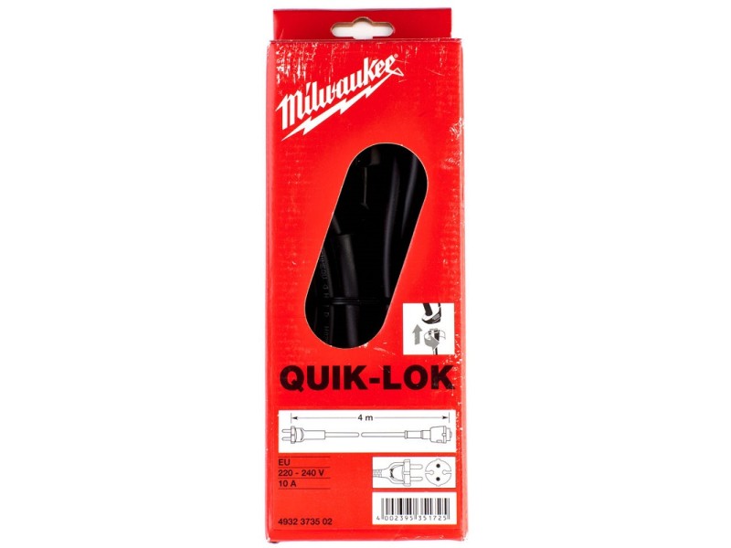 Кабель Milwaukee QUIK-LOK 10 м EU