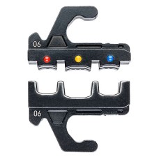 Плашка опрессовочная MultiCrimp: изолированные кабельные наконечники, штекеры, 0.5-6.0 мм², 3 гнезда Knipex KN-973906