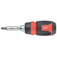 Отвертка универсальная компактная с трещоткой Milwaukee 8 в 1