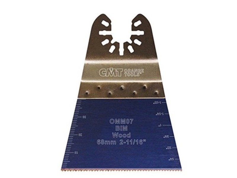 Погружное пильное полотно BIM 68 мм, соединение: OQIS, для древесины (без индивидуальной упаковки) CMT OMM07-X50-1
