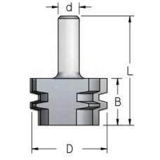 Фреза для продольного сращивания D47 B28 хвостовик 12 WPW FJ20002