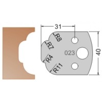 Нож Dimar МУЛЬТИСИСТЕМА HSS профиль облако R7 40x20x4 3302340