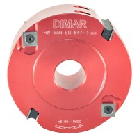 Фреза насадная четвертные чистый рез четверть 60x27мм D125 aluminum Z2+4 корпус алюминий сменные ножи посадка 30 Dimar 7330051