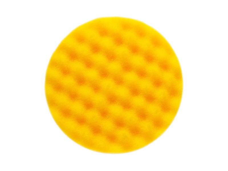 Желтый поролоновый полировальный диск Mirka 150 мм. рельефный. 2 шт/уп