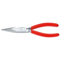 Длинногубцы с режущими кромками, 125 мм, хром, обливные ручки Knipex KN-2503125