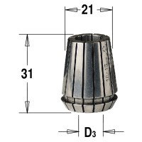 Цанга высокоточная ER20 D=12,7 CMT 184.127.20