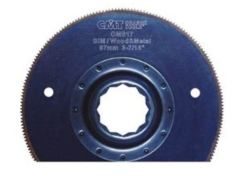 Сегментное пильное полотно 87 мм, соединение: FESTOOL, для древесины и металла CMT OMS17-X1