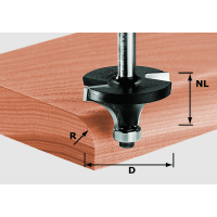 Фреза скругляющая Festool HW S8 D16.7/R2 KL