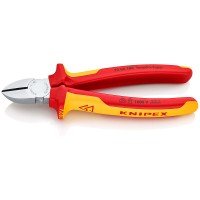 Бокорезы VDE, 180 мм, хром, 2-комп диэлектрические ручки, SB Knipex KN-7006180SB