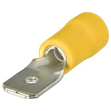 Штекеры плоские, изолированные, жёлтые, 6.3 x 0.8 мм, 4.0-6.0 мм², 100 шт Knipex KN-9799112