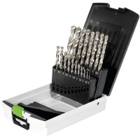 Сверла CE Festool комплект из 19 шт. с держателем в кассете SBKS-HSS D 1-10