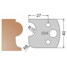 Нож Dimar МУЛЬТИСИСТЕМА HSS галтель R8 полуштап R10 40x20x4 3300440