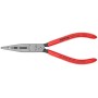 Плоскогубцы электрика для монтажа проводов, 160 мм, фосфатированные, обливные ручки Knipex KN-1301160