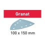 Материал шлифовальный Festool Granat P 120. компл. из 100 шт.  STF DELTA/7 P 120 GR 100X