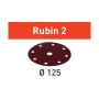 Материал шлифовальный Festool Rubin II P60. компл. из 50 шт. STF D125/90 P60 RU2/50
