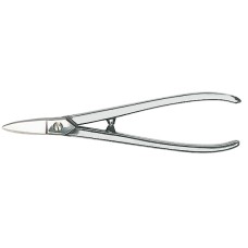 Ножницы ювелирные, прямые лезвия, 175 мм, открытые ручки, Ni, для тонколистового металла Erdi D72-1