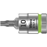 8767 A TORX Zyklop Головка торцевая с вставкой-битой, 1/4", TX 10 x 28 мм Wera WE-003390