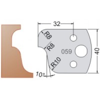 Нож Dimar МУЛЬТИСИСТЕМА HSS галтель и волна R8 40x20x4 3305940