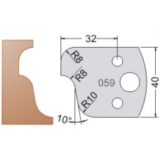 Нож Dimar МУЛЬТИСИСТЕМА HSS галтель и волна R8 40x20x4 3305940