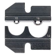 Плашка опрессовочная: изолированные кабельные наконечники и соединители, 10-16 мм², 2 гнезда Knipex KN-974916