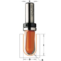 Фреза пазовая галтельная верхний подшипник D=15,80 I=9,5 S=8,0 R=7,90 CMT 914.160.11B