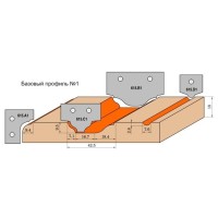 Нож твердосплавный 20x20x2 (профиль D2) CMT 615.D2