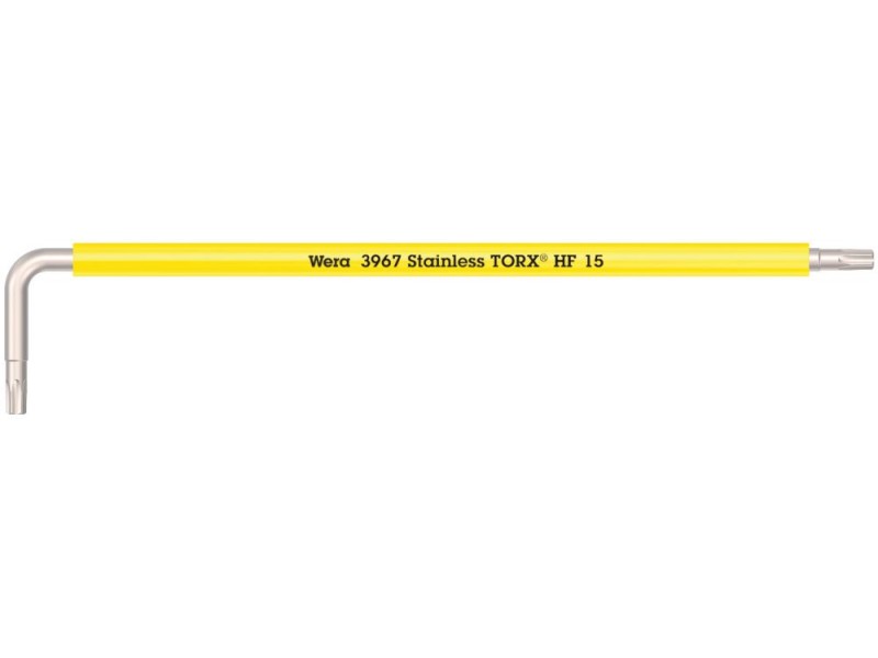 3967 SXL HF TORX Multicolour Г-образный ключ с фиксацией, удлиненный, нерж., TX 15 x 123 мм Wera WE-022683