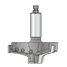 Фреза закругленный край ФАСАД НА ЗАКАЗ D122x25 L104 Z3 сменные ножи профиль 2 хвостовик 20 Dimar 8171330