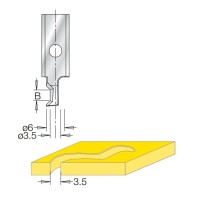 Нож гравировка фаска с двух сторон для заготовки толщиной 3.6мм для фрезы G1853 Dimar 3185012 Нож гравировка фаска с двух сторон для заготовки толщиной 3.6мм для фрезы G1853 Dimar 3185012