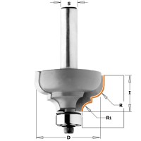 Фреза концевая профильная D=35,0 I=18,5 S=8,0 R=6,40 CMT 944.3518