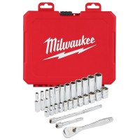 Набор метрических головок Milwaukee 1/4 дюйма (28 предметов)