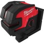 Аккумуляторный лазерный нивелир 4 точечный Milwaukee M12 CLL4P-0C